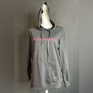 Black Meredith marks bravo Hoodie with Pink "I'm Disengaging" from her store